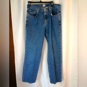 Calvin Klein Womens Vintage Mom Jeans Size 10 Easy Straight Leg Stonewash 90s